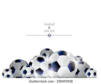 football print with black and white balls
