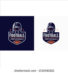 Football professional league logo sign emblem template