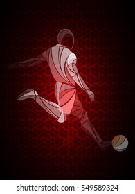 football red background