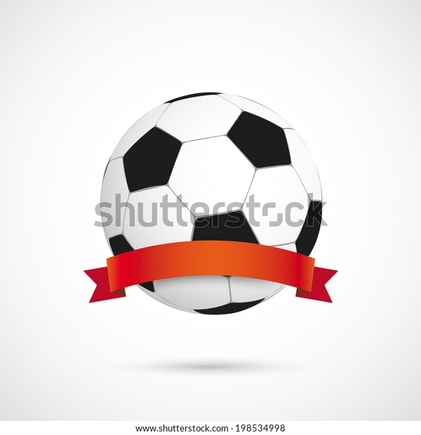 Football Red Flag On White Background Stock Vector (Royalty Free ...