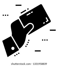Football referee solid icon 