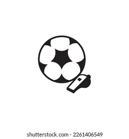 Logo-Design des Fußball-Schiedsrichters