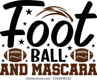 football retro svg design and eps file