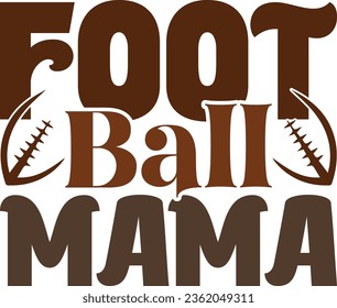 football retro svg design and eps file
