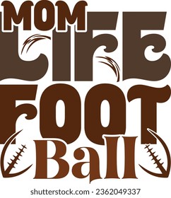 football retro svg design and eps file