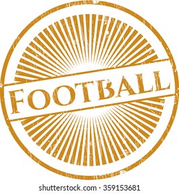 Football rubber grunge seal