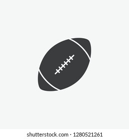 Football Rugby Ball Vector Icon