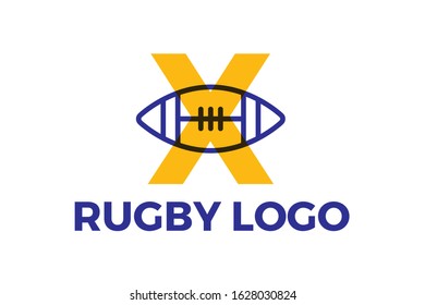 Football Rugby Logo Vector Design