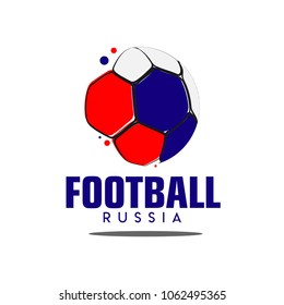 Football Russia Logo Vector Template Design Illustration