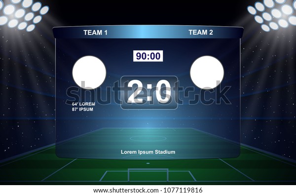 football\
scoreboard broadcast graphic soccer\
template