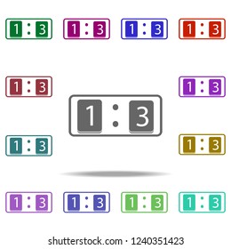 football scoreboard icon. Elements of Football in multi color style icons. Simple icon for websites, web design, mobile app, info graphics