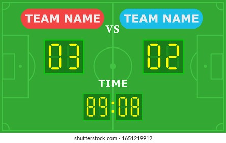 football scoreboard sport game,Vector illustration