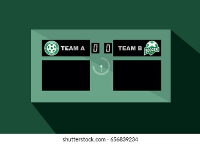football scoreboard vector illustration