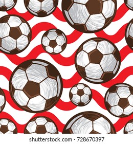 football seamless pattern