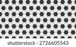 Football seamless pattern. Ball texture background. Flat style. Repeating ball pattern. Soccer ball pattern. Vector illustration.