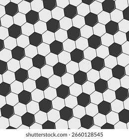 Football seamless pattern. Ball texture background. Flat style. Repeating ball pattern. Soccer ball pattern.  Vector illustration. 