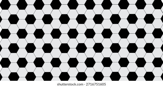 Football seamless pattern. Ball texture background. Flat style. Repeating ball pattern. Soccer ball pattern.  Vector illustration. Eps10