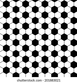 football seamless pattern in vector black color