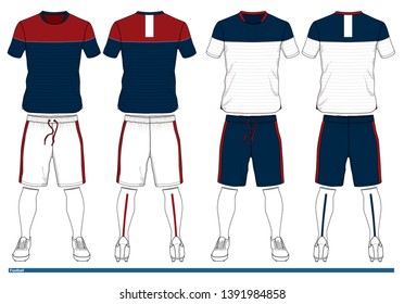 Football Set design template vector illustration fashion