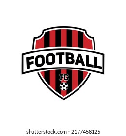 Football  Shield Emblem Logo Design Inspiration