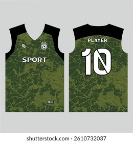 Football shirt design for sublimation