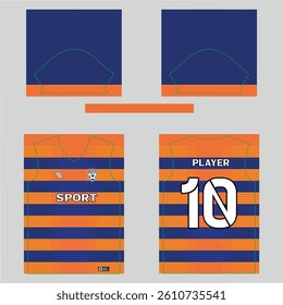 Football shirt design for sublimation