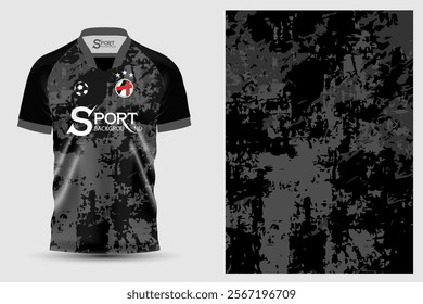 The football shirt has an interesting design. The shirt has a basic black color, which helps to make it look outstanding and professional.