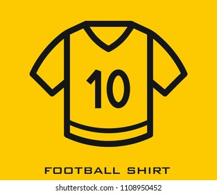 Football shirt icon signs