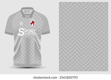 The football shirt is light gray in color with a mesh or diagonal pattern that makes it look beautiful and interesting. The front of the shirt has the S Sport brand logo.