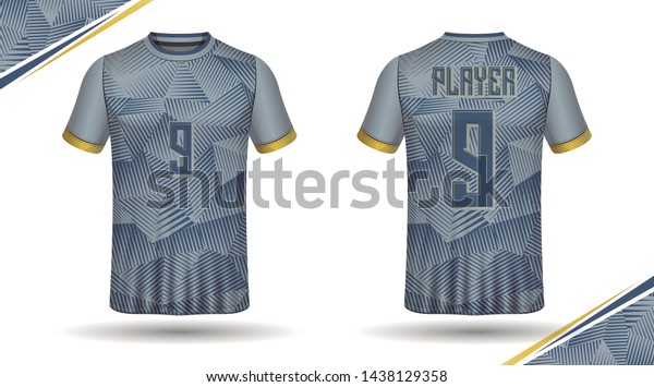 Football Shirt Template Back Front Stock Vector (Royalty Free ...