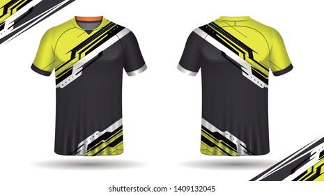 Football Shirt Template Front Back Stock Vector (Royalty Free ...