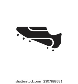 Ilustrador de vectores de iconos rellenos de zapatos de fútbol