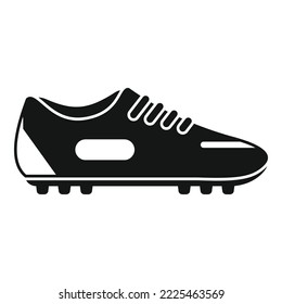 Football shoe icon simple vector. Sport pair. Running spikes