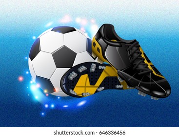 Football with shoes