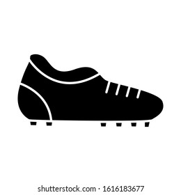 Football shoes icon vector in trendy flat style isolated on white background. Football shoes page symbol for your web site design