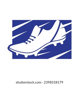 Football shoes logo images illustration design