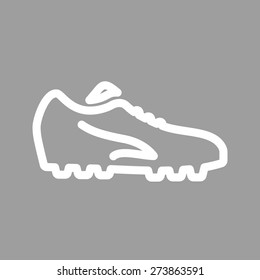 Football, shoes, soccer, player, foot wear icon vector image. Can also be used for sports, fitness, recreation. Suitable for web apps, mobile apps and print media.