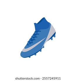 Football Shoes, Sport Equipment Vector Illustration Isolated