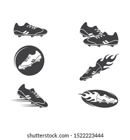 football shoes vector icon illustration design template