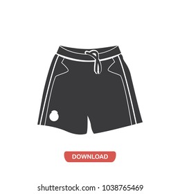 Football short vector icon 