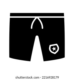 Football shorts icon. shorts sign for mobile concept and web design. vector illustration