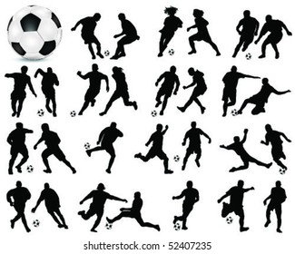 football silhouette 2-vector