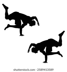 Football Silhouette, capoeira training illustration, Volleyball Player icon Silhouette, Player Silhouette illustration