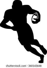 Football Silhouette Running back