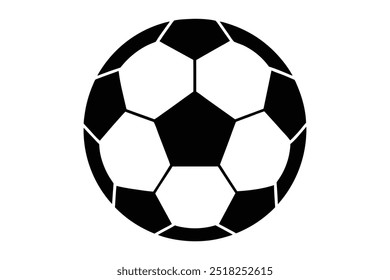 football silhouette vector on white background.