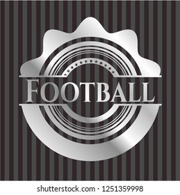 Football silver badge or emblem