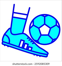 Football Simple Icon Vector Illustration Concept