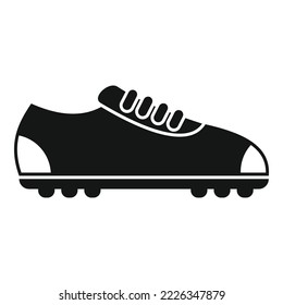 Football sneaker icon simple vector. Sport shoe. Pair sole