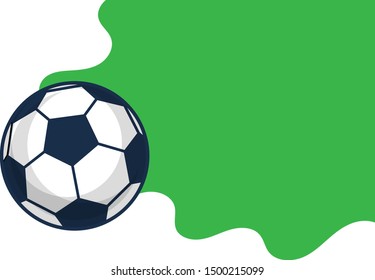 football or soccer abstract banner. can be used as banner for soccer events. cartoon style