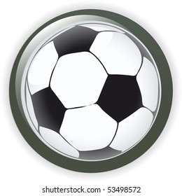 Football soccer background button vector illustration
